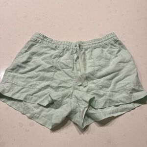 J. Crew Seafoam Linen Women's Shorts